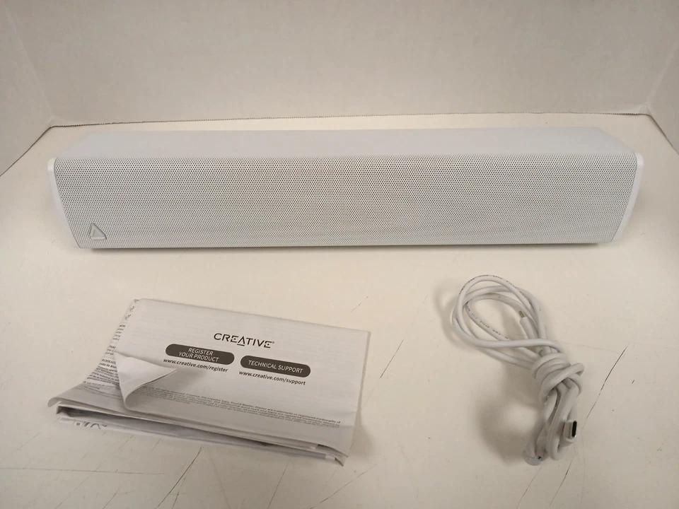 Creative Sound Blaster GS3 Compact RGB Gaming Soundbar, White - Image 4 of 4