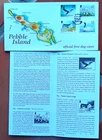 FALKLAND ISLANDS PEBBLE ISLAND  2005 SET  FDC + NEW ISSUE BROCHURE