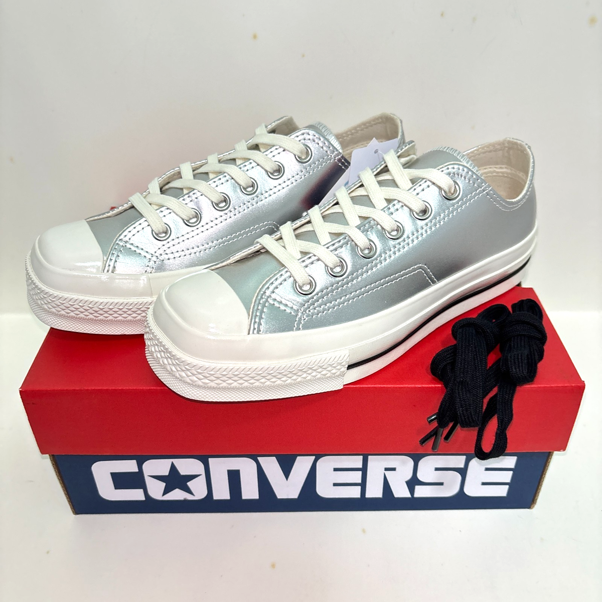 CONVERSE ALL STAR SQUARETOE SV OX 31315830 Silver Men's Size