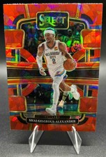 2023 Panini Select Shai Gilgeous-Alexander #57 Red Cracked Ice Prizm Concourse