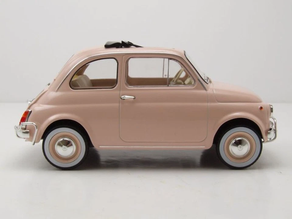 Fiat 500 L 1968 Rosa Con Embalaje Original Modelo De Coche 1:18 Norev - Imagen 4 de 4