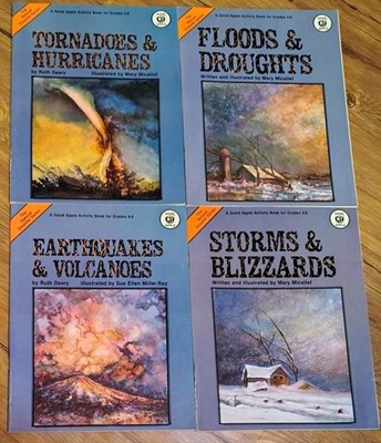 Natural Disaster Series Activity Books Floods Storms Tornadoes Earthquakes Lot