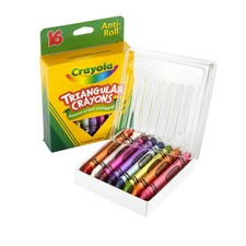Crayones triangulares Crayola, caja de 16