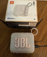 JBL Go 4 Portable Bluetooth Waterproof Speaker White   USB-C, IP67, Rechargeable