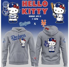 Los Angeles City Dodger vs Hello Kitty Met Give Away 3D Hoodie