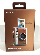 Fujifilm Instax Mini Evo Hybrid Instant Camera Brown