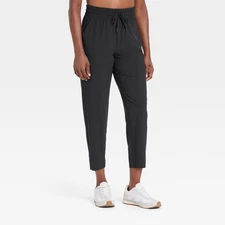 Women's Active Light High-Rise Taper Pants - All In Motion Black S:
