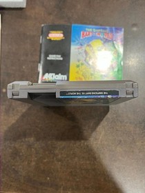 The Simpsons BART vs the World Nintendo NES Complete CIB!