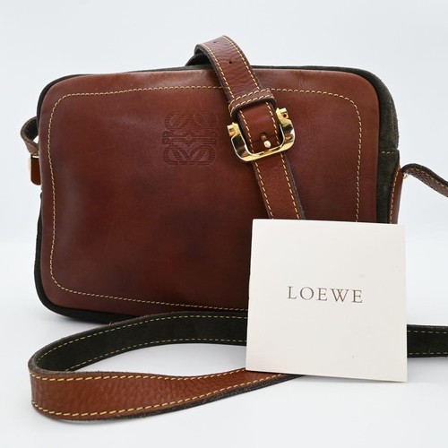 LOEWE Shoulder Bag Old Leather Logo 222773