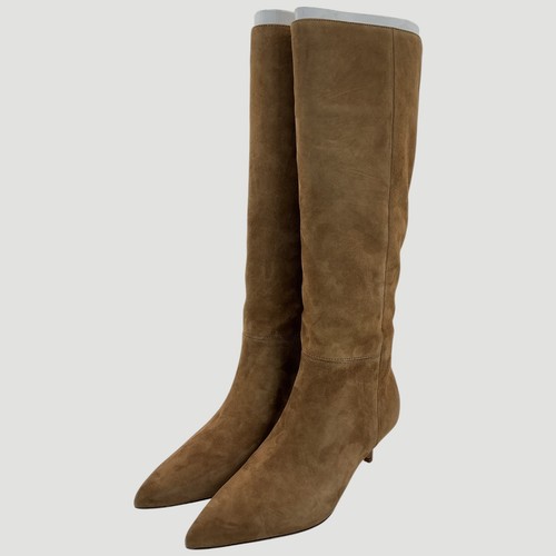 Veronica Beard Lisa Kitten-Heel Women's Size 8 Hazel Suede Boots NIB