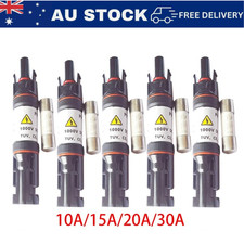 Solar PV Inline Fuse Holder MC4 Compatible 10A 15A 20A 30A 1000V Waterproof