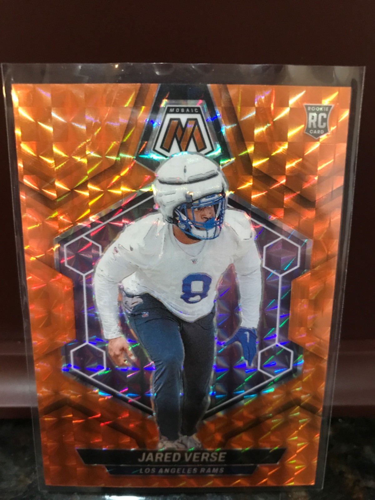 2024 Panini Mosaic - Rookies Jared Verse #319 Orange Mosaic Prizm /199 (RC)