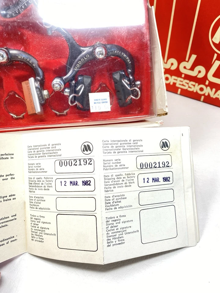 Vintage Modolo Professional Black Compact Stratos Bremsenset & Box gebraucht guter Zustand - Bild 3 von 4