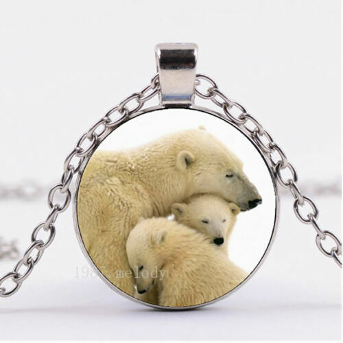POLAR BEAR BABY charm gem pendant 22
