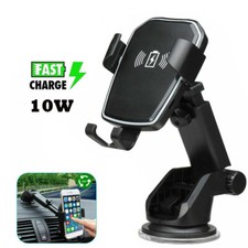 Wireless Fast Charging Car Charger Mount Holder Stand 2 in 1 For Cell Phone