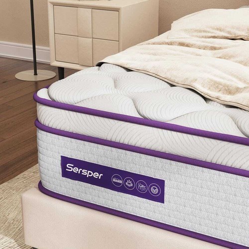 12"Medium Memory Foam 5Zone Hybrid Innerspring European Top Twin