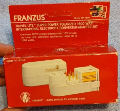 TRAVEL SMART BY FRANZUS 1600 WATT INTERNATIONAL CONVERTER