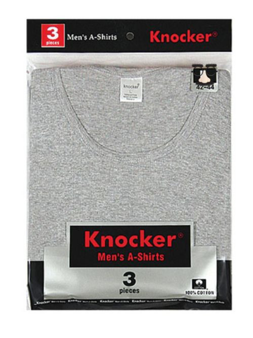 3pk Mens MultiColors Black Grey Wife Beater AShirts Tank Tops Knocker