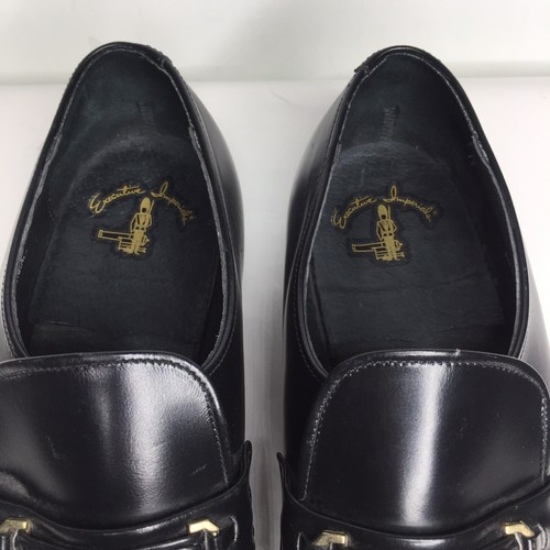 Vintage Executive Imperials Halbschuhe schwarz Leder elegante Schuhe Herren Größe 12 C - Bild 4 von 10