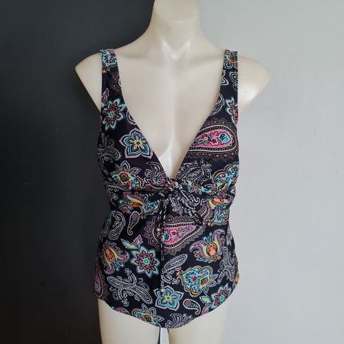 Women's size 16 'TARGET' Gorgeous multicoloured paisley print tankini swimwear