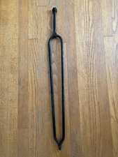 Antique Cast Iron Large Heavy Duty Fireplace Tongs