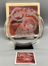 Vintage 1977 Classic Images The Nativity Round Clear Transparent Made In USA