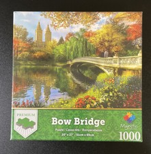 MAJESTIC 1000 Piece Large Jigsaw Puzzle  Bow Bridge   Central Park, NY  USA