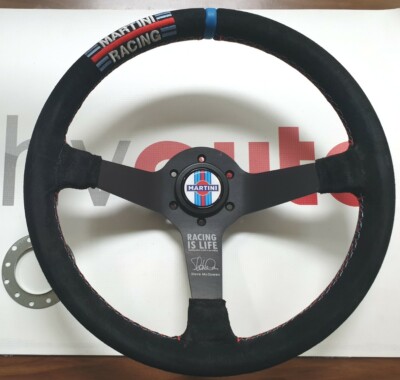 Sportlenkrad Wildleder Martini Racing Steve Mc Queen Porsche Jaguar Ford 350mm 
