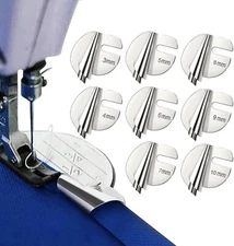 8Pcs Sewing Rolled Hemmer Foot 3/4/5/6/7/8/9/10mm Rolled Hem Presser Foot