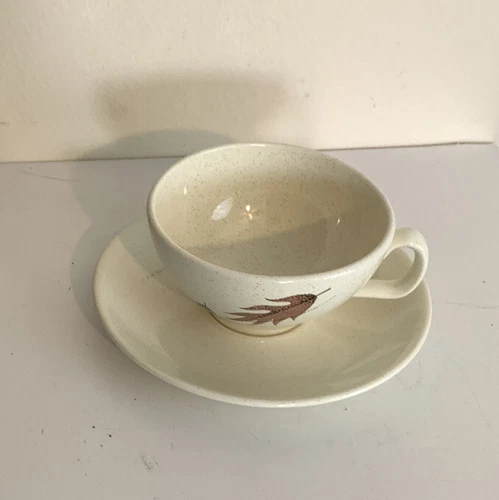 Franciscan Earthenware MCM Autumn Leaves Coffee Cup & Saucer