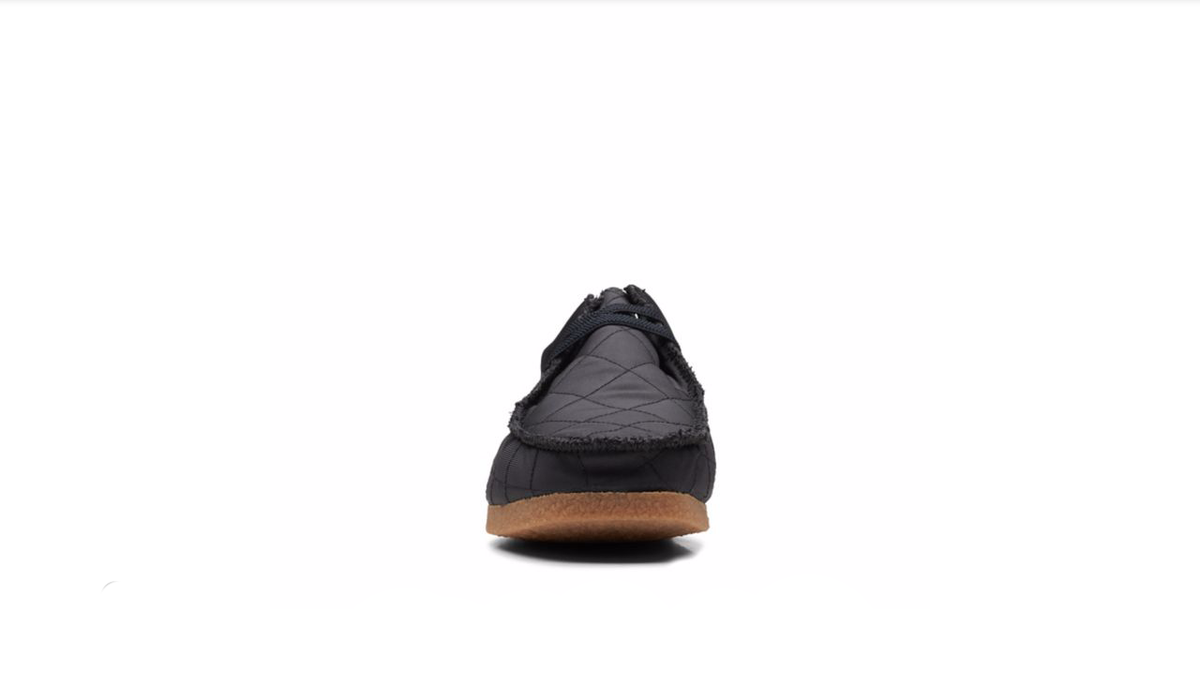 Clarks Men\'s Shacre II Step‎ Moccasin Black Textile Quilted Lace Up NEW 10 W CLARKS-Male-Adult-Men-10-  main image 2