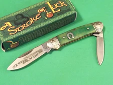 ROUGH RYDER RR1062 Canoe A STROKE OF LUCK folding pocket knife 3 5/8" closed NEW
