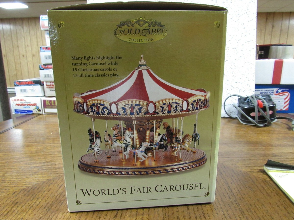 WORLD'S FAIR CAROUSEL ゴールドレーベルコレクション 2003 Mr. Christmas Gold Label Collection World's Fair