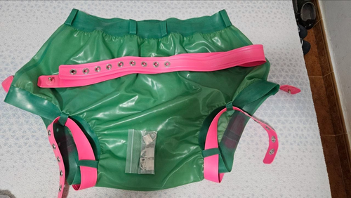 KinkyDiapers ABDL Chlorinated Latex Lockable Pants