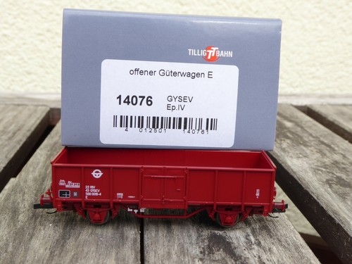 Tillig 14076 TT Offener Güterwagen E der GySEV Ungarn Epoche 4, neuwertig in OVP | Zustand: Gebraucht