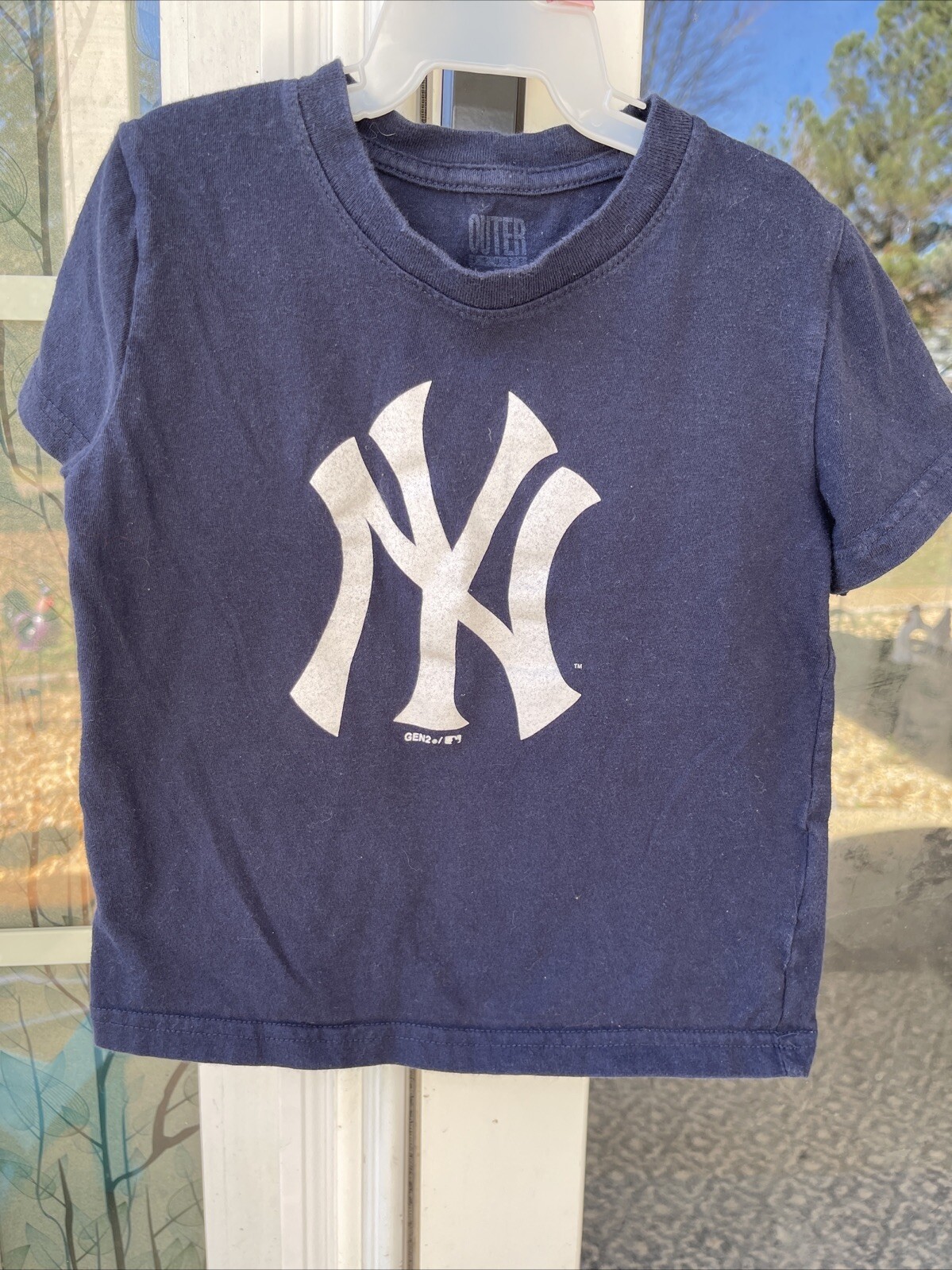NY New York Yankees Baseball Tee 24 Months For Toddler EUC