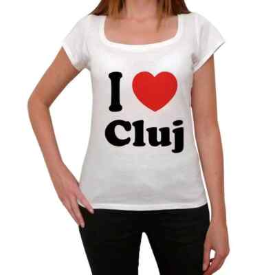 ULTRABASIC Damen T-Shirt J'Aime Le Cluj I Love Cluj T-Shirt Vintage