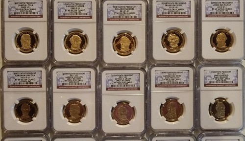 PRESIDENTIAL COINS NGC PF69 ULTRA CAMEO COMPLETE 39 COIN SET - Picture 2 of 4