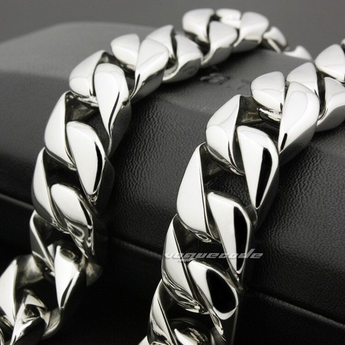 15mm Width Stainless Steel Choke Pet Dog Chains Collars 5A007DCD 12"~30" BZ - Picture 13 of 18