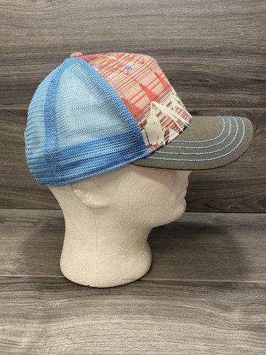 Pistil Designs Coral And Teal Mountains Western Baseball Cap Snapback Hat - Picture 4 of 8