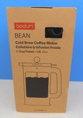 Bodum ~ Bean ~ Cold Brew / Real Ice Coffee Maker ~ 12 Cup ~ 51oz  ~ K11683 ~ New