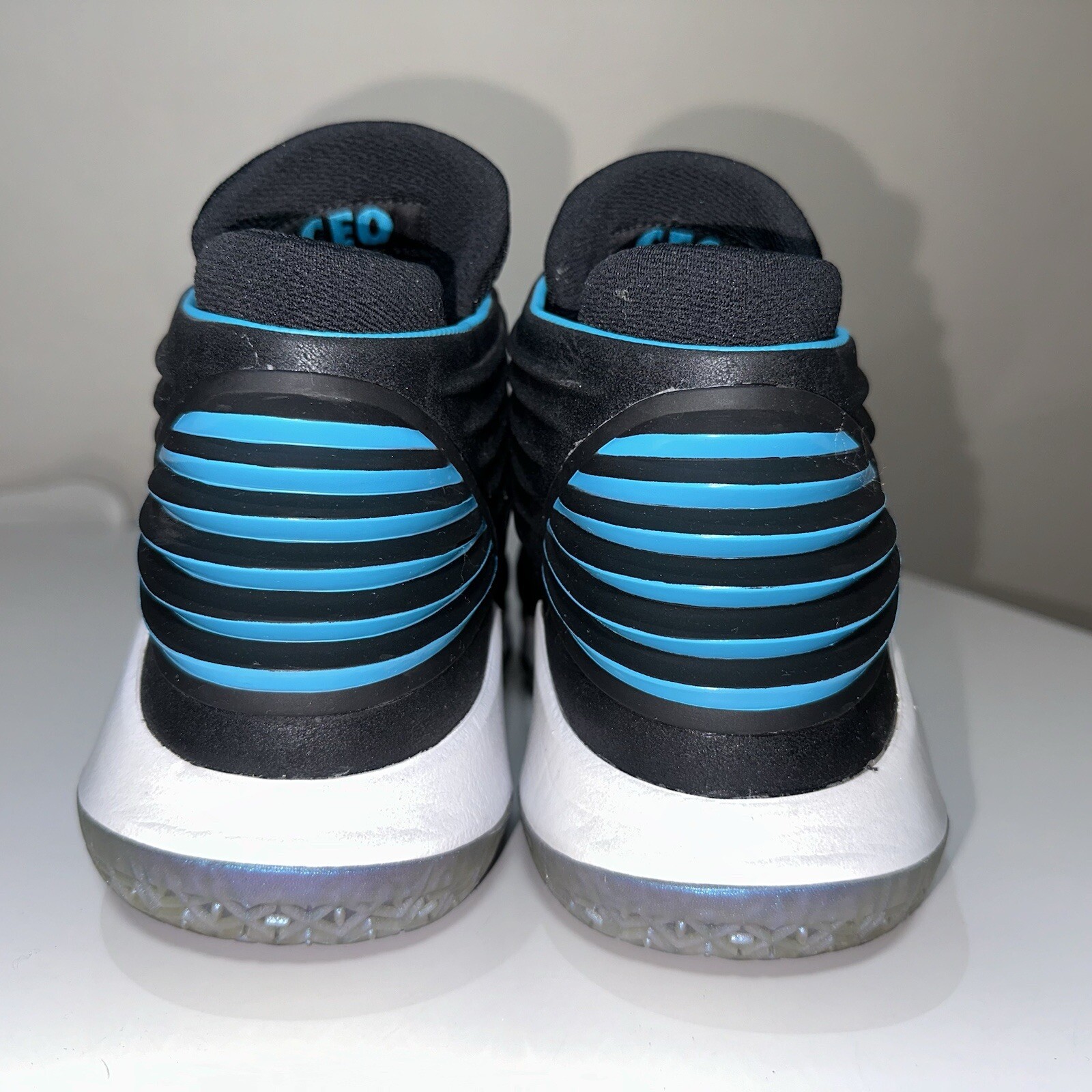 Near New NIKE Air Jordan XXXII 32 Black Teal Sneakers Size US 14 #36621 thumbnail 8