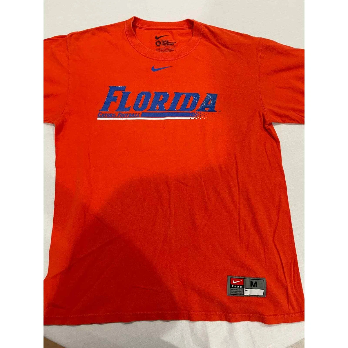 Nike Florida Gators Football T-Shirt Size L Red Loose Fit University Graphic