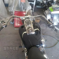 MOFUN 4.75" Rise 1.25" Fat Beach Bar Handlebar For Harley Touring, Dyna, Softail