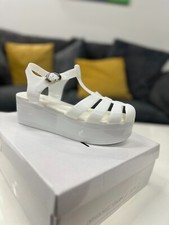 Womens SlipOn Platform Buckle Festival Party Summer Beach Jelly Shoes Size 3 - 8