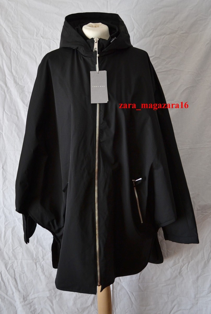 ZARA MAN NEW BLACK SHORT OVERSIZED PADDED CAPE SIZE L | eBay ZARA MAN NEW BLACK SHORT OVERSIZED PADDED CAPE SIZE L | eBay