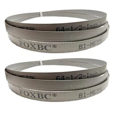 Metal Bandsaw Blade 64-1/2" x 1/2" x 0.02" x 24 TPI for Harbor Freight - 2 Pack