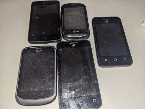 LG & Alcatel Smart Phone Lot Of 5 - 第 1/2 張圖片