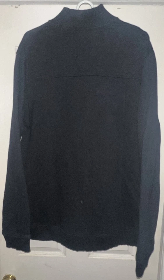 APT. 9 Mens Size XXL Full Zip Jacket Black Long Sleeve With Pockets - Image 2 of 4