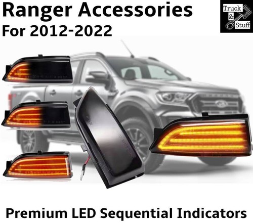 Premium Dynamische Sequentielle LED Außenspiegel Blinker für Ford Ranger 2012 bis 22 - Bild 1 von 11